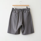 Wool Washer Tropical 2Pleated Easy Shorts #GRAY [YK26SS01174P]