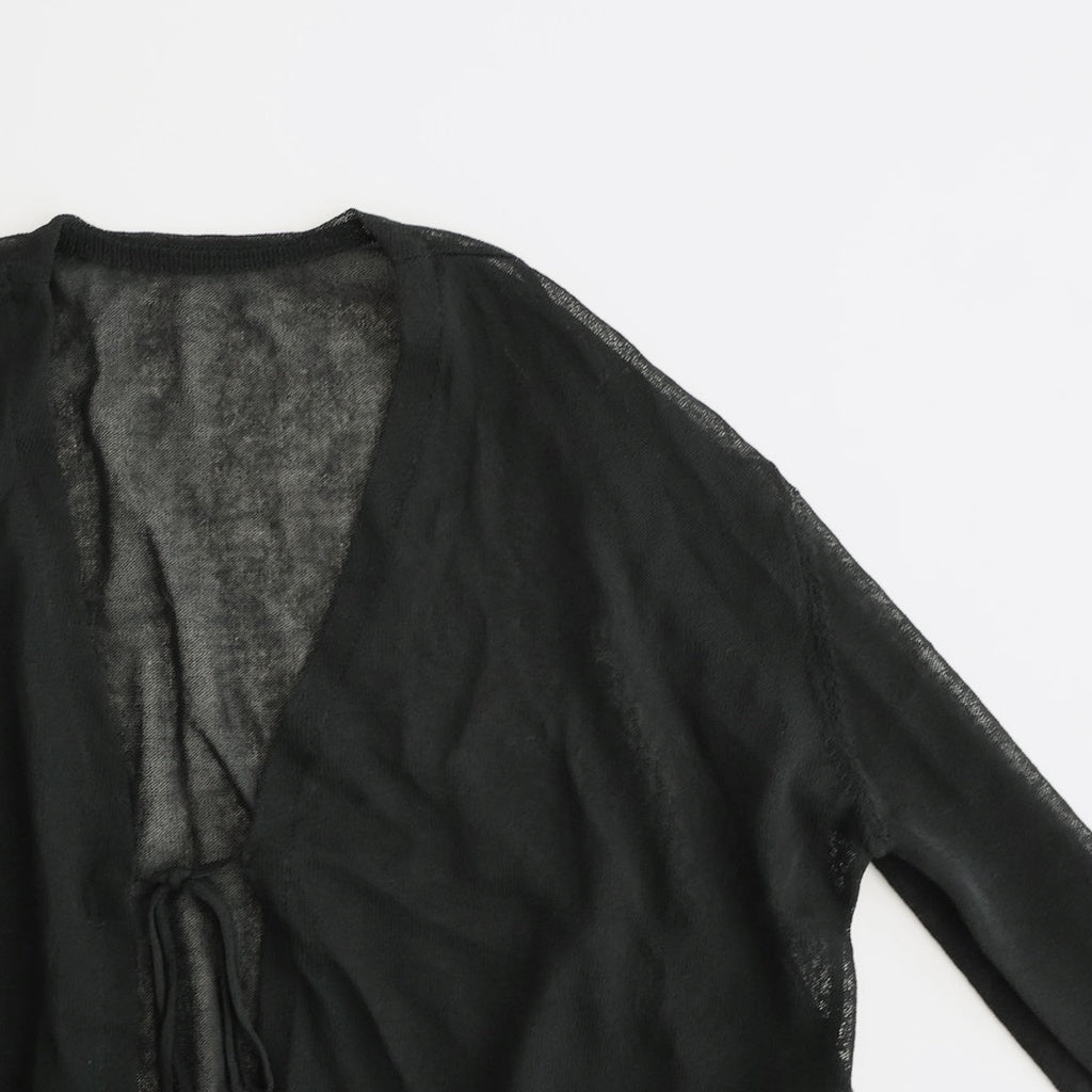 Compact Sheer Knitcardigan #BLK [12610515]