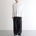 丸胴 POCKET L/S T SHIRT #white [35008]