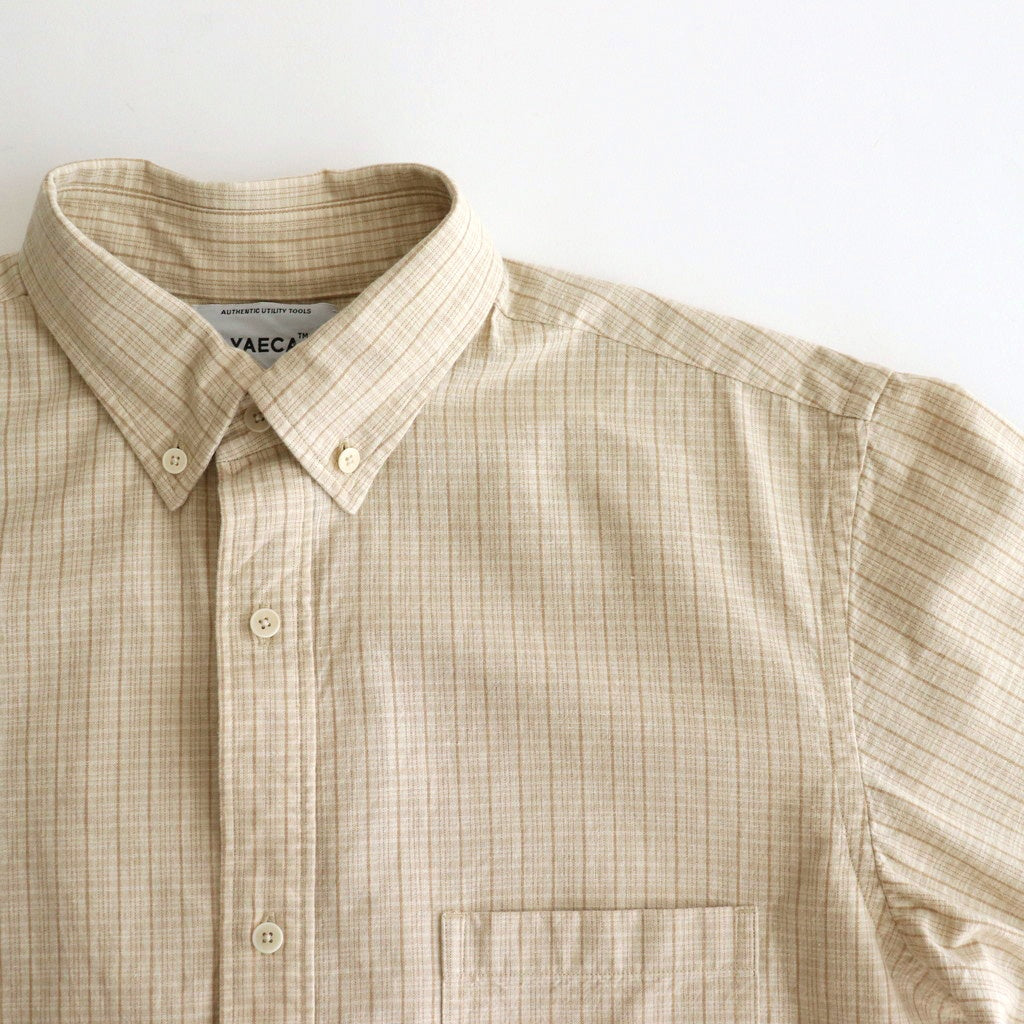 BUTTON SHIRT B.D #kusaki khaki-ch (olive) [15106]