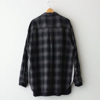 OVERSIZED LAYERED SHIRT #NAVY CHECK [ST.547-2]