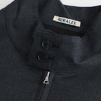 ULTRA FINE TROPICAL WOOL ZIP BLOUSON #TOP CHARCOAL [A26SB01MT]