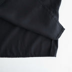 CUPRO OPEN COLLAR SHIRT #BLACK [YK26SS01287SH]