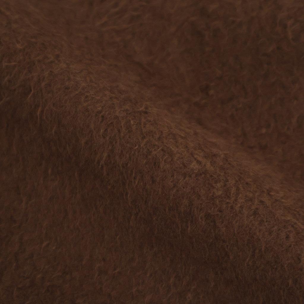 PURE SILK COMFORT FLEECE HALF ZIP P/O #BROWN [A25AP02SF]