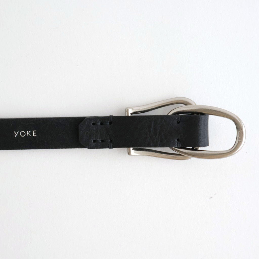 Double Buckel Leather Belt #BLACK [YK26SS01262A]