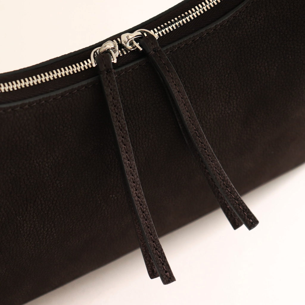 Round Leather Bag #D/BRN [12521015]