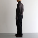 SUPER HIGH GAUGE SWEAT HALF ZIP P/O #DARK BROWN [A24AP03CU]