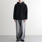 Selvage Denim Two Tuck Pants #BLACK_LIGHT FADE [GU261-40061LB]