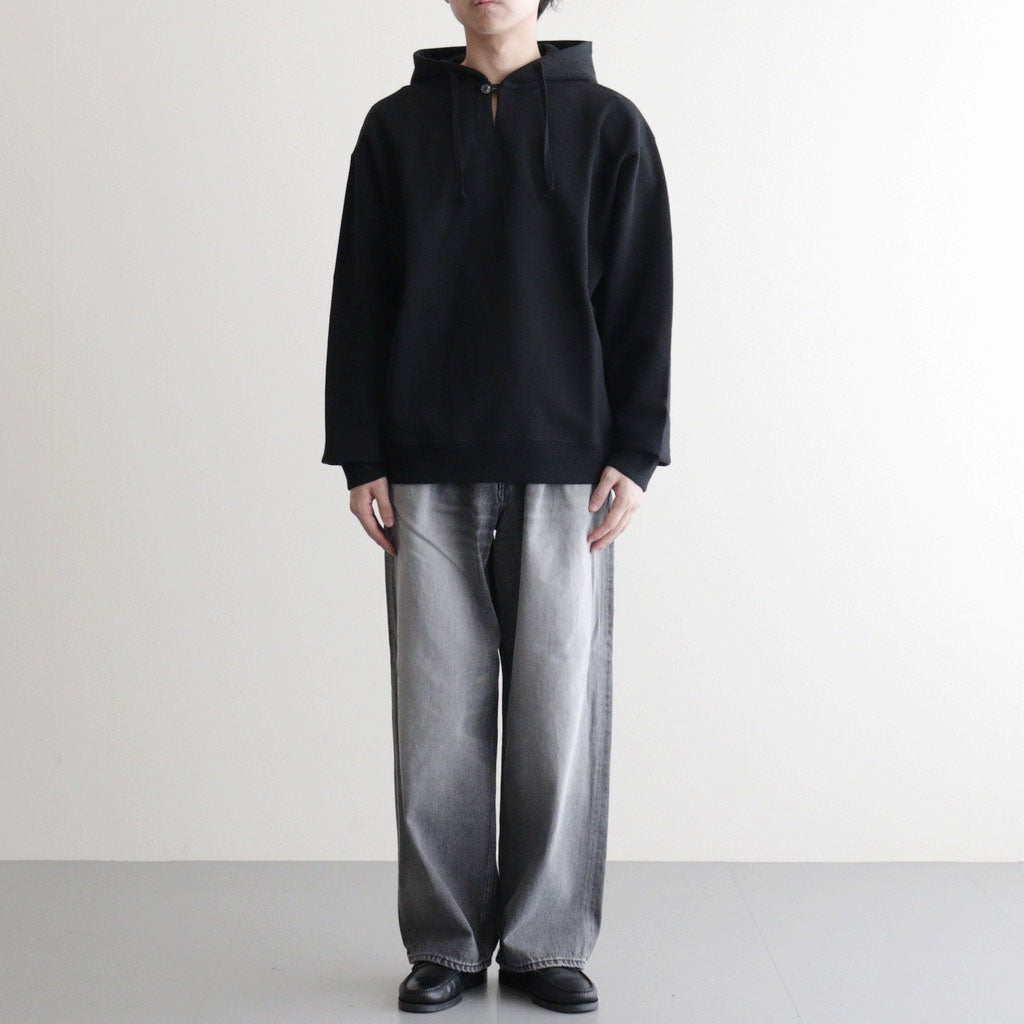 Selvage Denim Two Tuck Pants #BLACK_LIGHT FADE [GU261-40061LB]