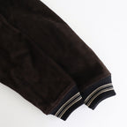 LEATHER STUDIUM JACKET #BLACK x BROWN [25330210]