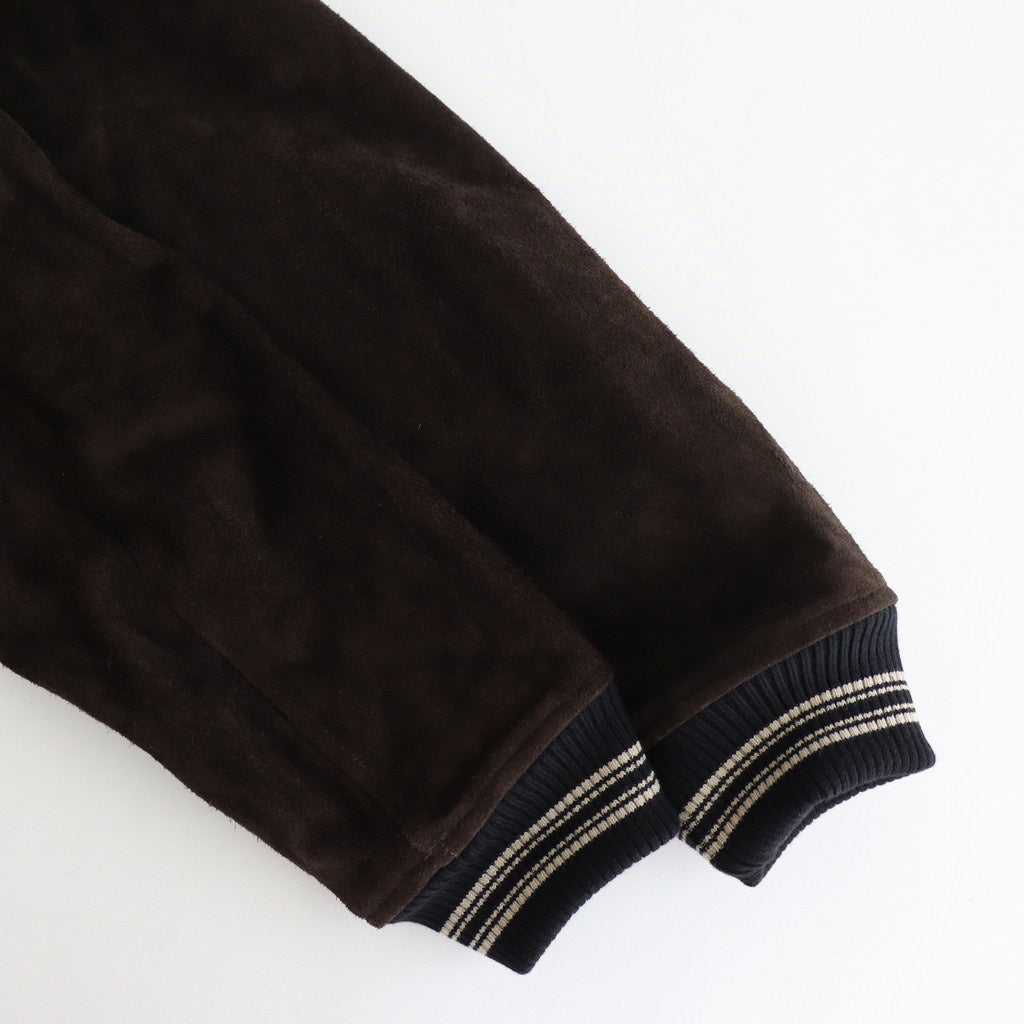 LEATHER STUDIUM JACKET #BLACK x BROWN [25330210]