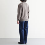 PURE CASHMERE KNIT CREW NECK LS #TAUPE [ST.1628]