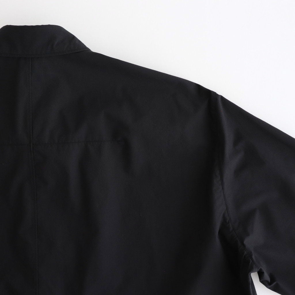 FHFSSH - コットン・ ポリコア タイプライター 半袖シャツ #95 Black [SN_FR0405SH]