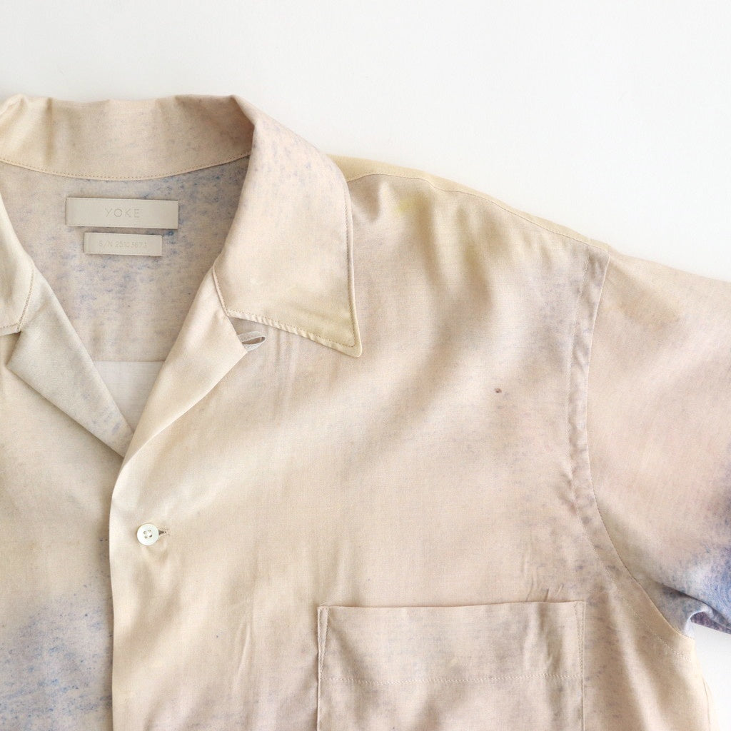 LANDSCAPE PRINTED OPEN COLLAR SHIRT #IVORY [YK25SS0933SH]