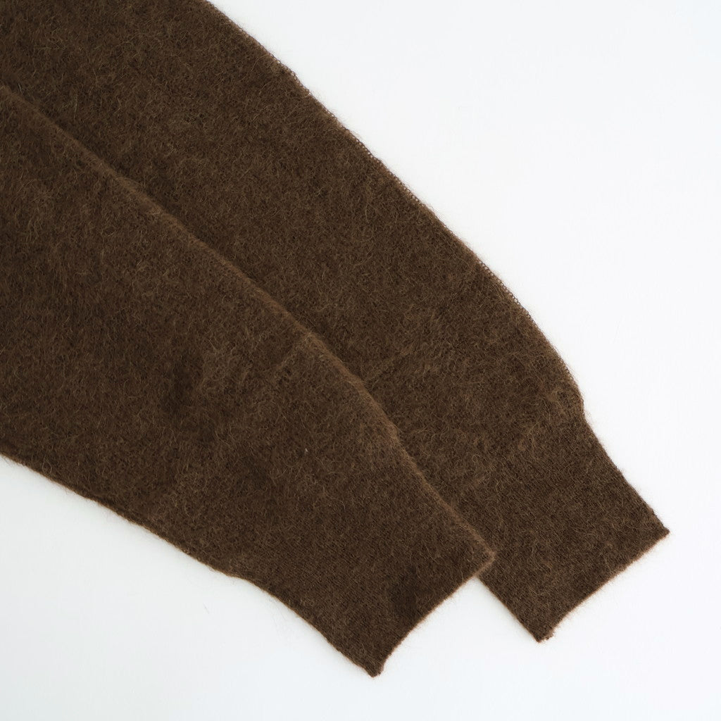 BABY SURI ALPACA SHEER KNIT P/O #DARK BROWN [A25AP01AK]