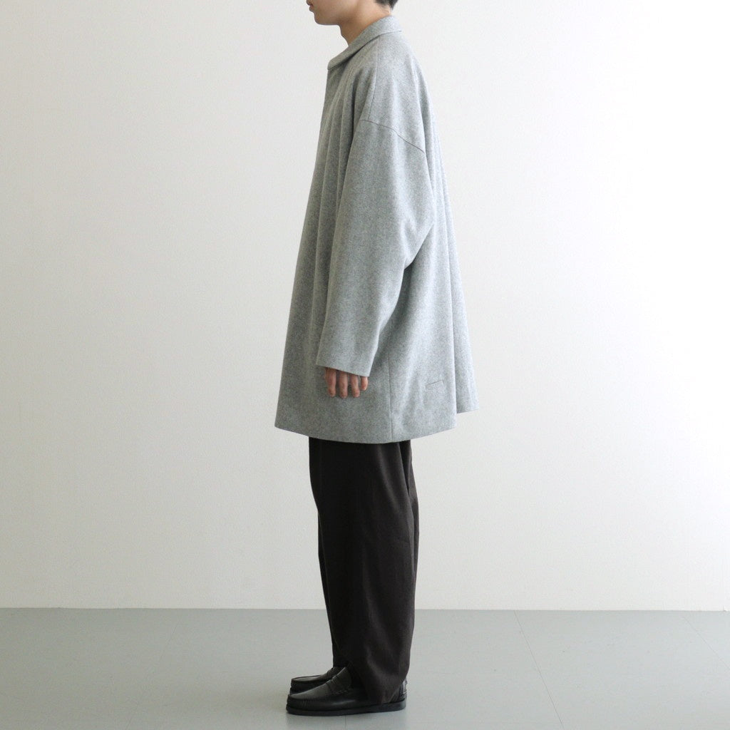 メルトンBigハーフコート #GRAY [D225-C548] – ciacura