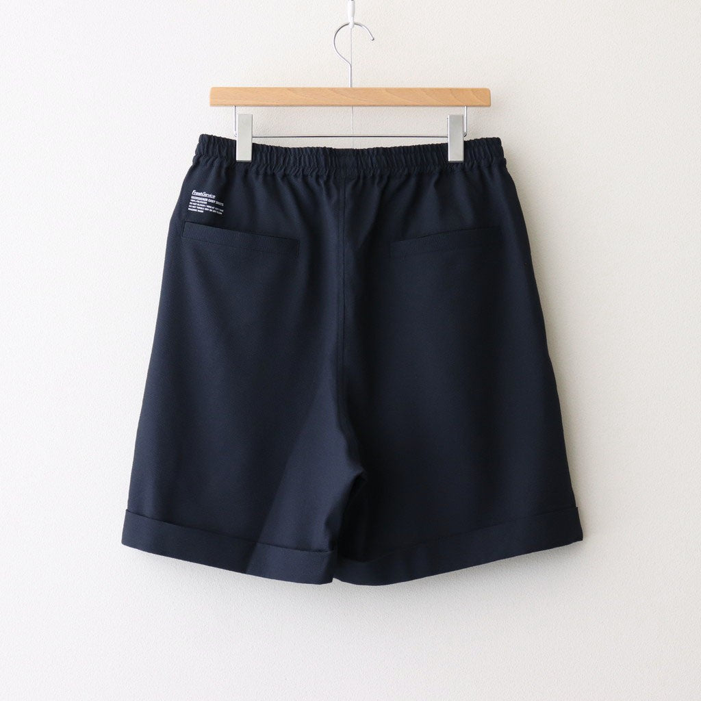 SEERSUCKER EASY SHORTS #NAVY [FSC252-40044] - ciacura 三重県四日市