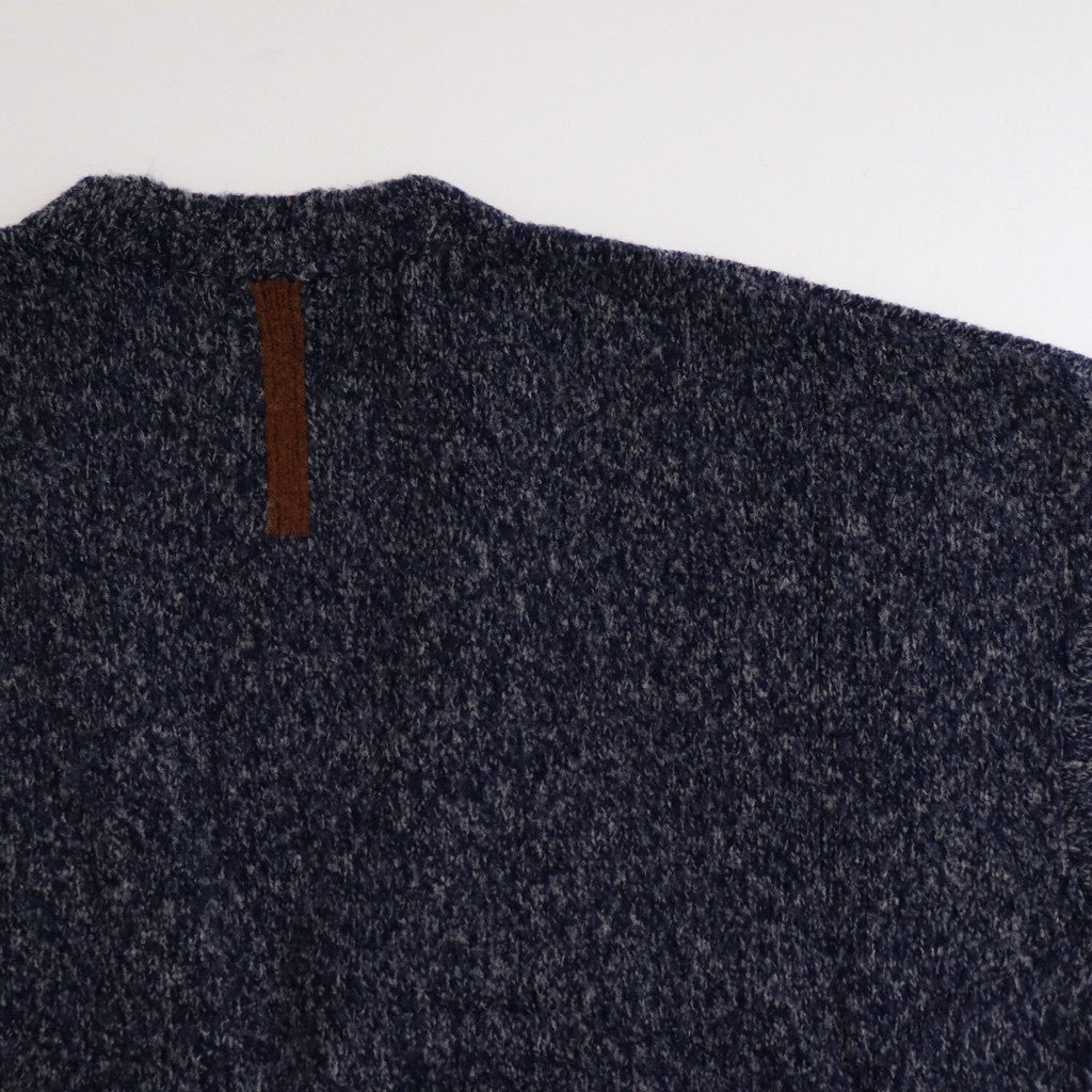 MixブークレーニットCD #NAVY x BEIGE [D224-K851]