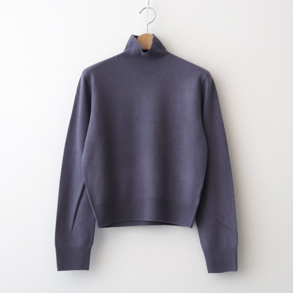 Wool Cashmere Turtle Knit #S/BLU [12520537]