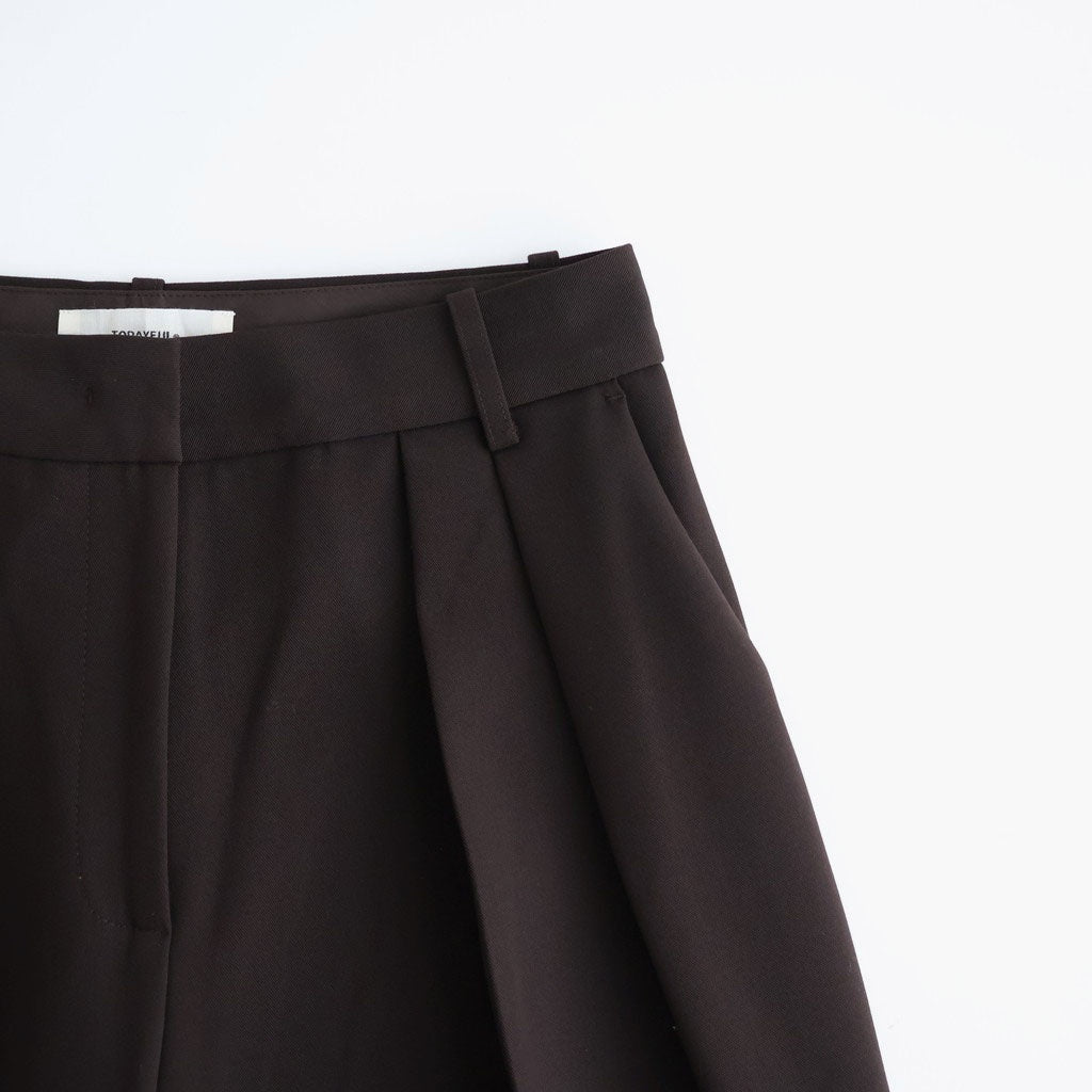 Bonding Wide Trousers #D/BRN [12620723]