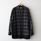 OVERSIZED LAYERED SHIRT #NAVY CHECK [ST.547-2]
