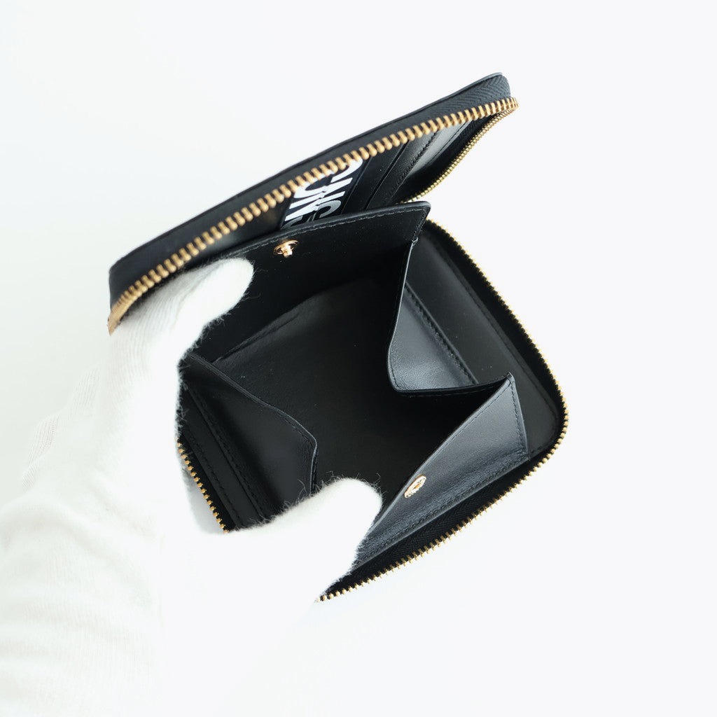 二つ折りZIP財布 - HUGE LOGO #Black [8Z-T021-051]
