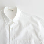 WASHED FINX TWILL BIG SHIRT #WHITE [A25AS02TN]