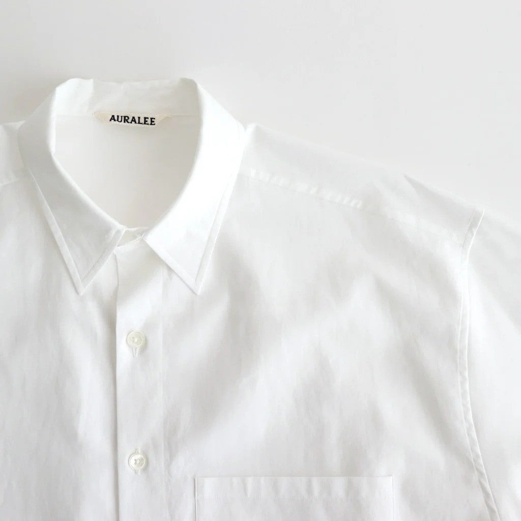 WASHED FINX TWILL BIG SHIRT #WHITE [A25AS02TN]
