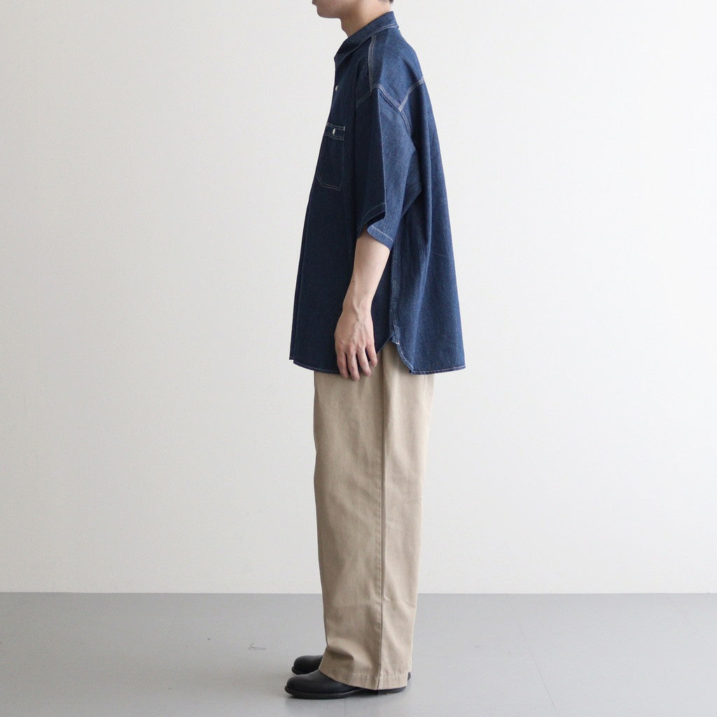 LIGHT DENIM S/S SHIRT #DARK FADE [FSC252-50046]