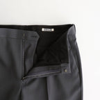 LIGHT WOOL MAX GABARDINE SLACKS #DARK GRAY [A25AP02MG]