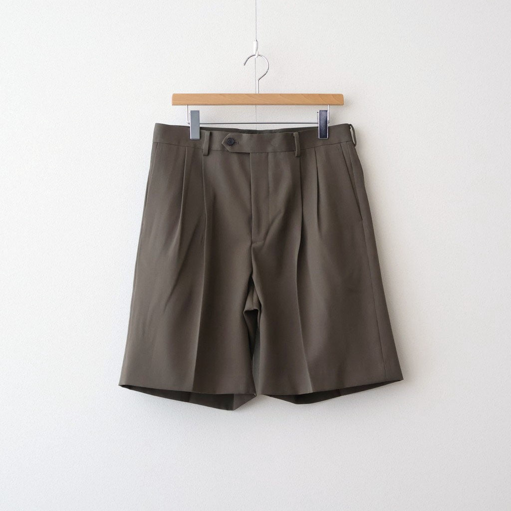 LIGHT WOOL MAX GABARDINE SHORTS #TOP BLACK [A26SP05MG] – ciacura