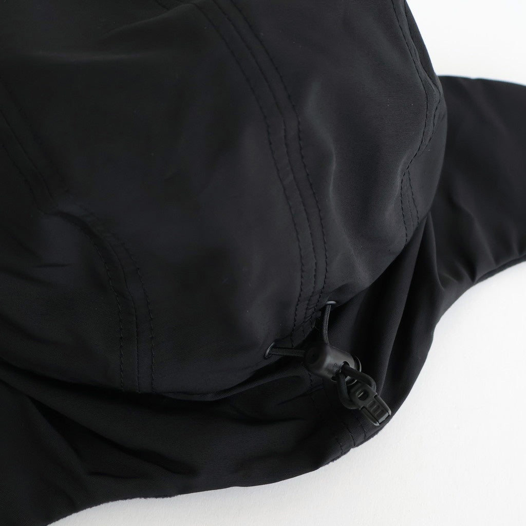 綿ナイロングログラン×エステルフリースキャップ #BLACK [HP-K602-051]