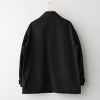 WOOL MAX CANVAS BLOUSON #BLACK [A26SB02WC]
