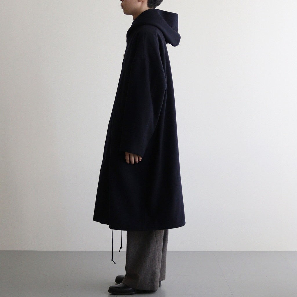 メルトンダッフルロングCT #NAVY [D224-C545]