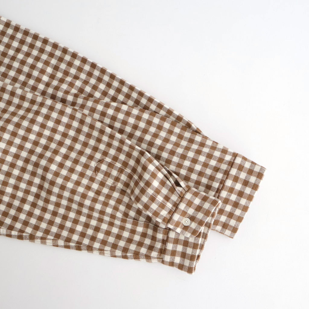 Button Shirt Flap Pocket #BROWN-CH [13052108]