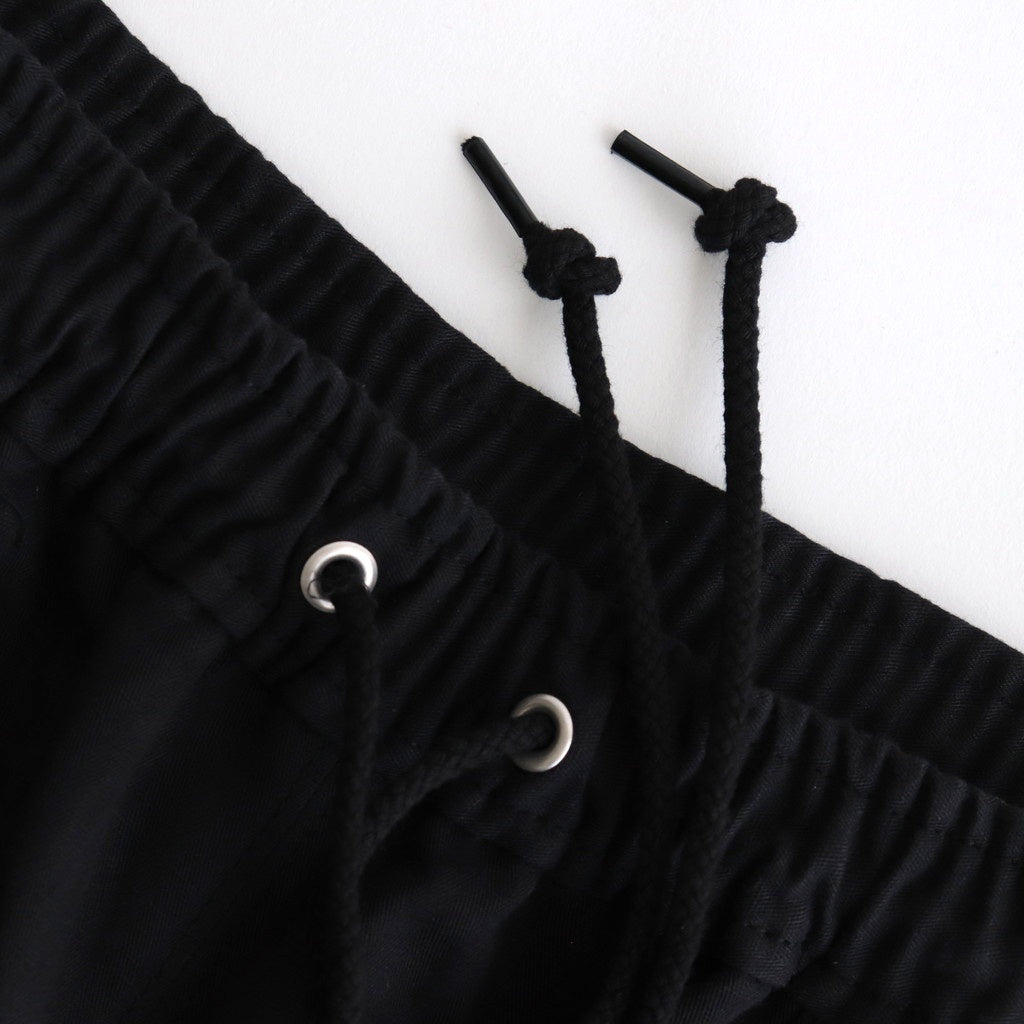 綿麻ヘリンボーン ベイカーパンツ #BLACK [HO-P019-051]