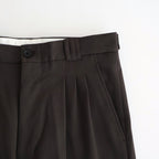 3pleated Wide-leg Trousers #BROWN [YK25FW01051P]