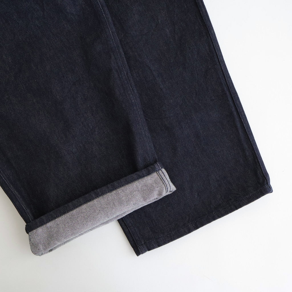 綿反応デニムストレートパンツ #INDIGO [HP-P026-051]