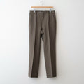 LIGHT WOOL MAX GABARDINE SLACKS #DARK OLIVE BROWN [A26SP03MG]