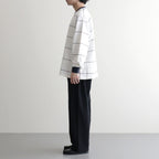 PIN BORDER L/S TEE #WHITE×NAVY [FSC261-70261]