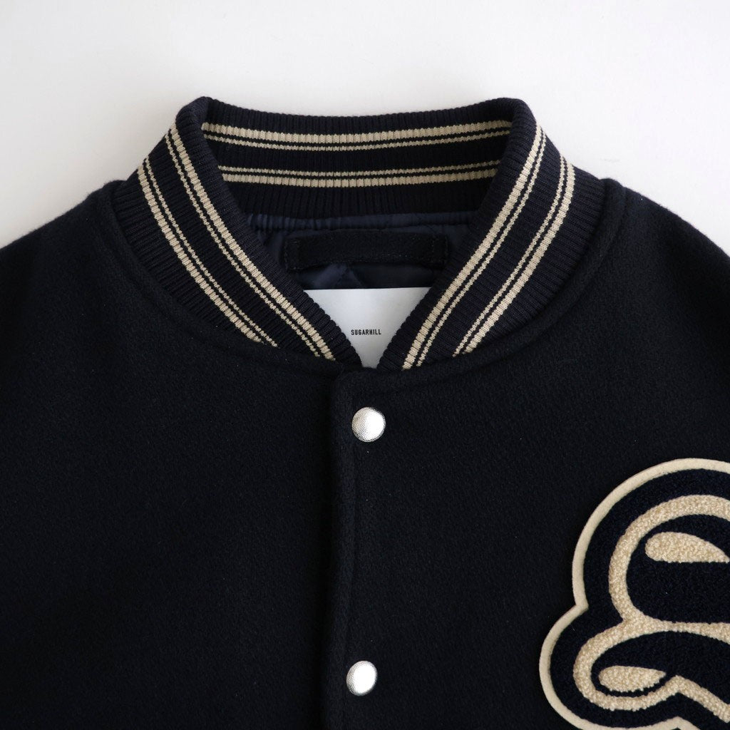 WOOL VARSITY JACKET #NAVY [26330201]
