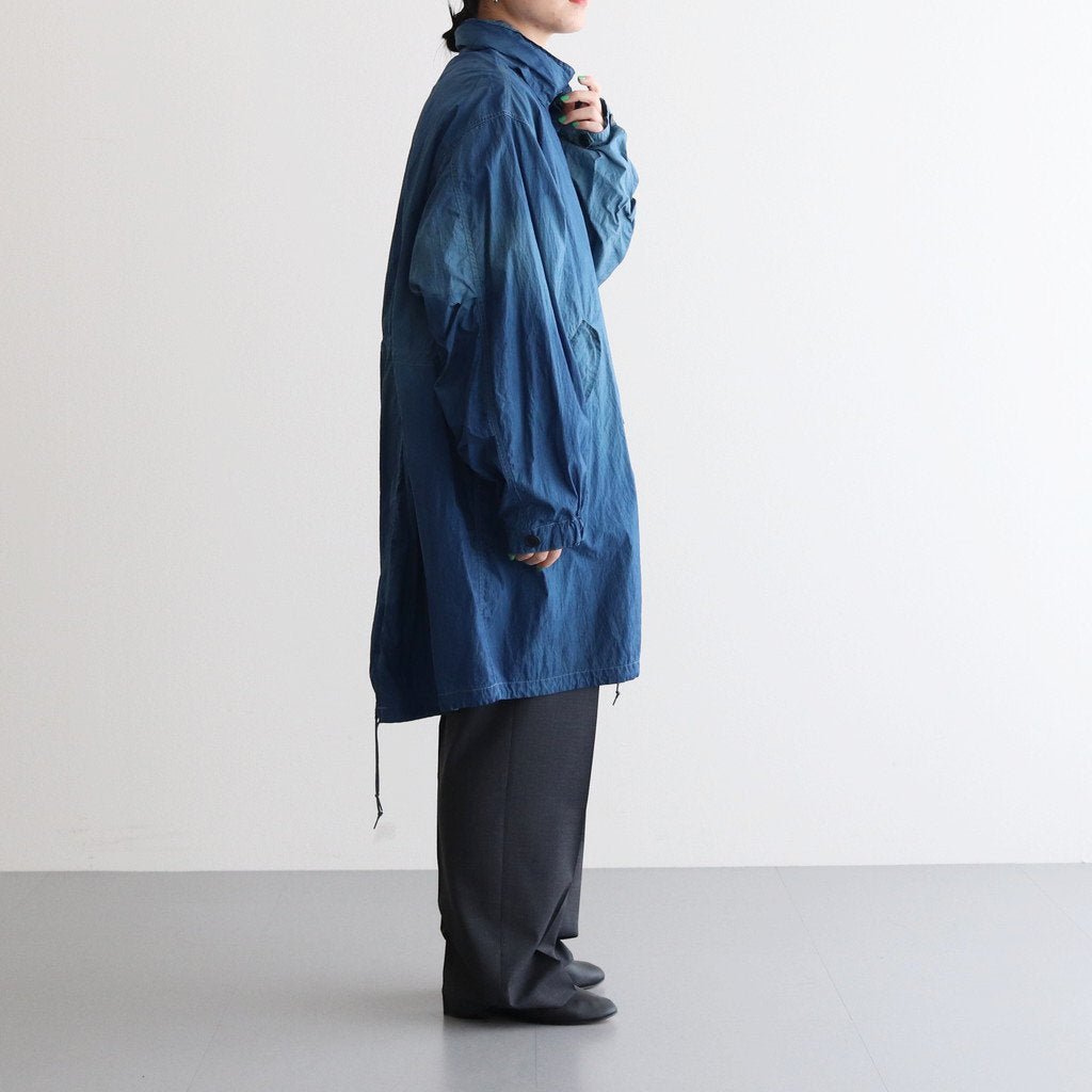 SPRAY PRINTED NYLON SNOWPARKA #OCEAN BLUE [YK23SS0462C]