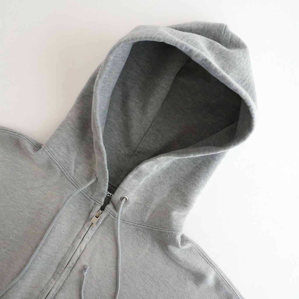 PRODUCT DYED PIMA LIGHT SWEAT ZIP PARKA #TOP GRAY [A25AP01MS