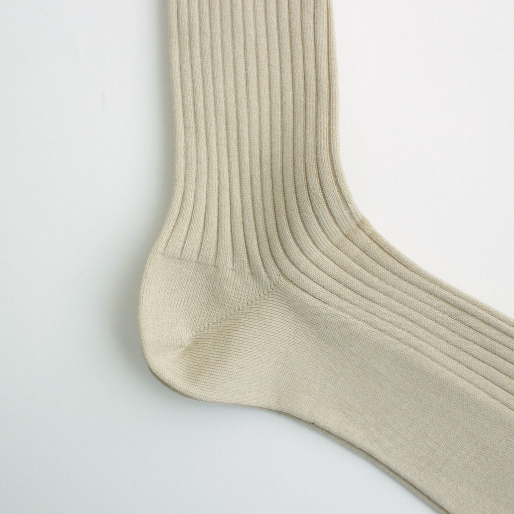 GIZA HIGH GAUGE SOCKS #BEIGE [A00S02SX-W]