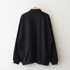 AZUMA Terry Pullover Polo Sweat #BLACK [GU261-70243B]
