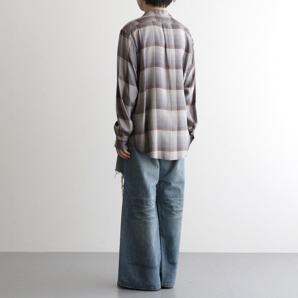 DESTRESSED MODERN DENIM WIDE CUT #FADED INDIGO [26440430]