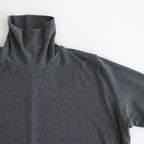 NTSNT - シルキーテンセル・ベアフライス タートルネックカットソー #90 Grey mix [SN_NC0202TN]