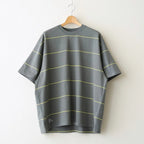 PIN BORDER S/S TEE #GRAY×YELLOW [FSC263-70090]