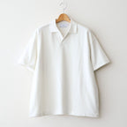 Cotton Pique Jersey S/S Skipper Polo #PEARL WHITE [GU261-70416]