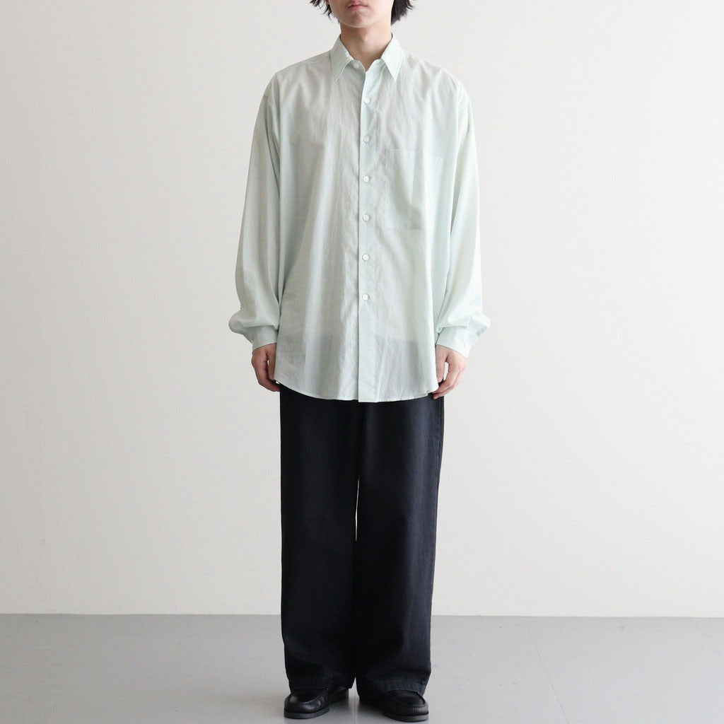 SUPER FINE COTTON LAWN SHIRT #PALE BLUE [A26SS02CL]